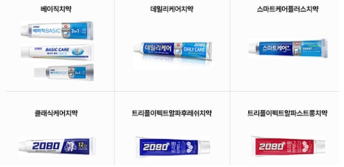 2080 치약 회수 대상 논란 리콜 환불 받는 법 총정리 (중국산 클래식치약 종류 금지성분) 2 2080 치약 회수 대상 6종 리스트